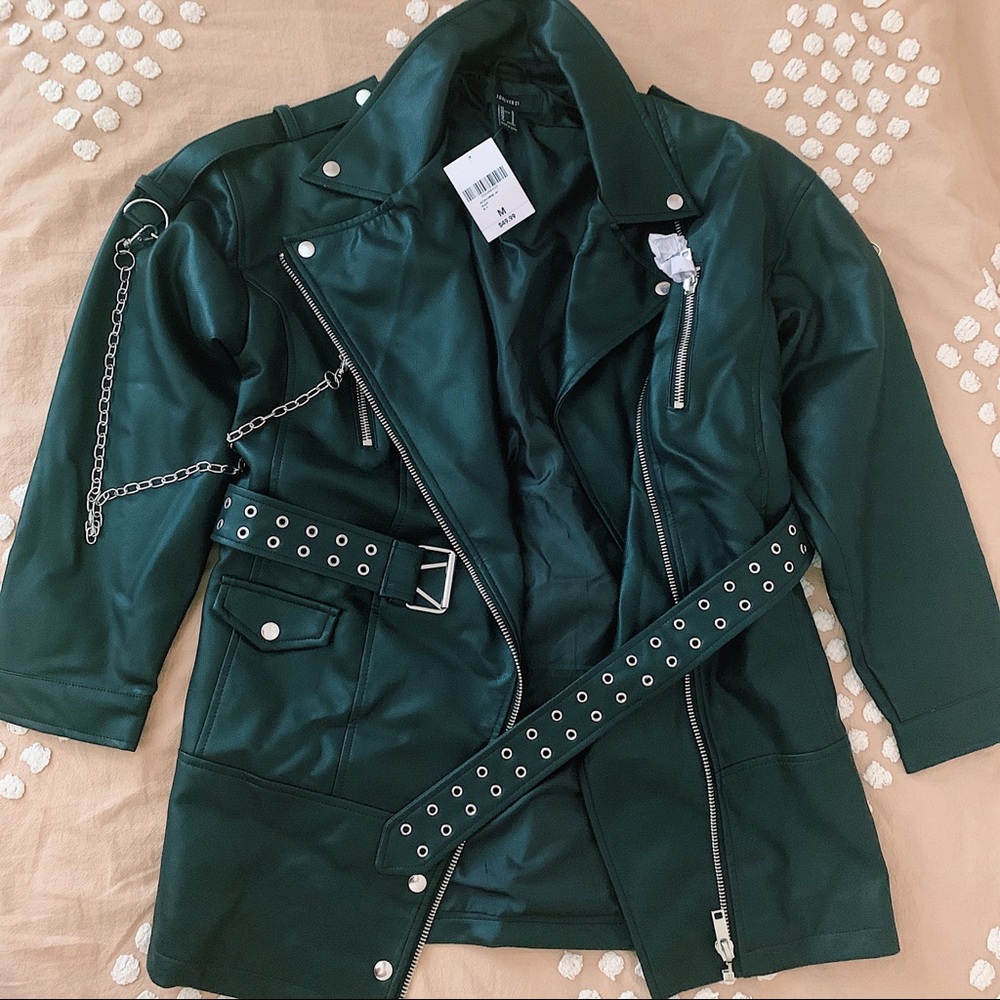 F21 Oversized Leather Jacket
